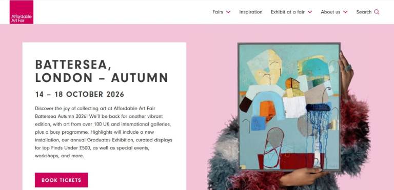 Affordable Art Fair Tickets – Battersea Park – 14–18 Oct