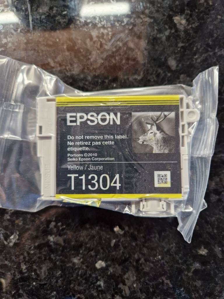 2yellow Inkjet cartridge for Epson printer T1304 Yellow 