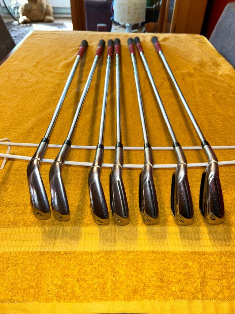 Taylormade Rocketbladez Irons 4-9 Iron PW Left Handed Reg Flex Steel Shafts 