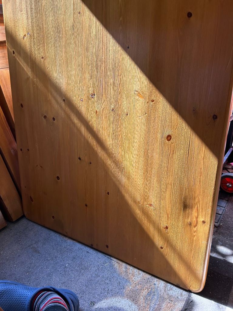Solid pine dining room table 