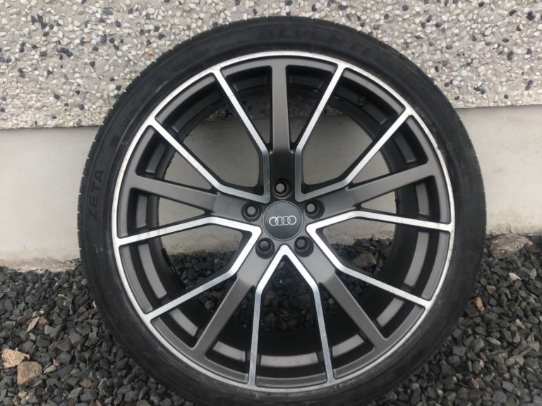 20INCH RS6 PERFORMANCE STYLE ALLOY WHEELS DIAMOND CUT WITH GREY INSETS
