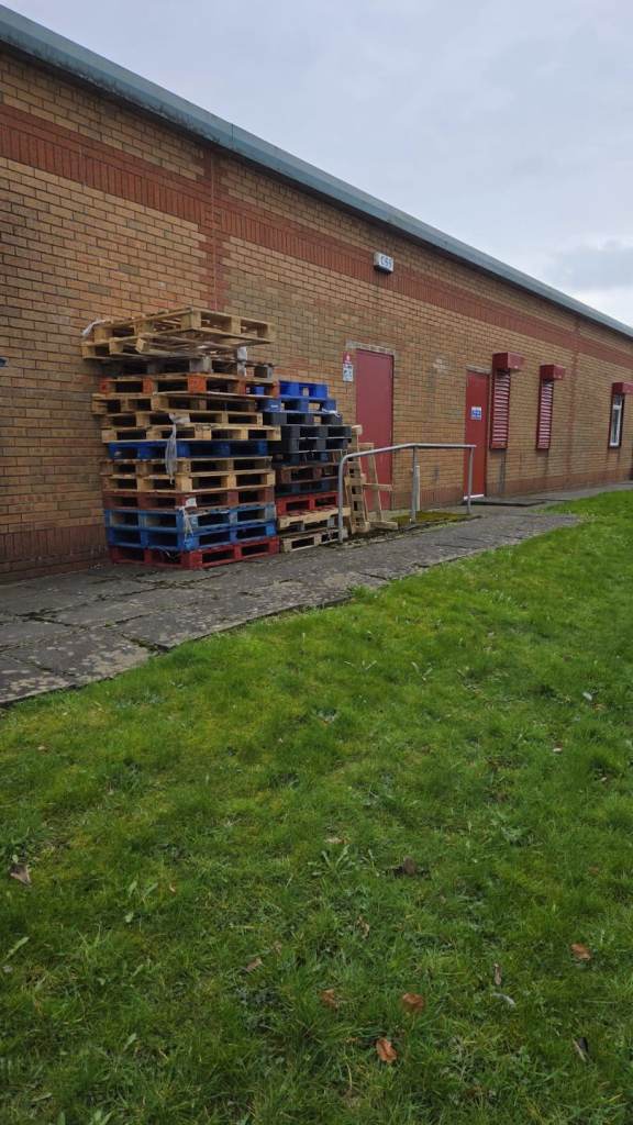 Pallets available free of charge