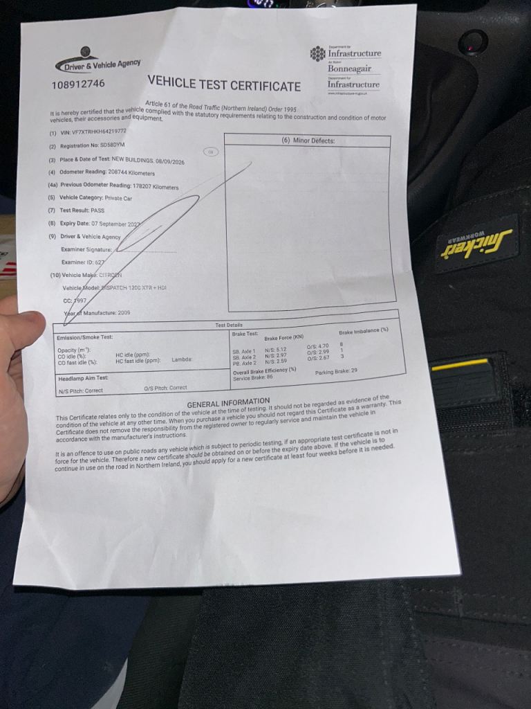 Citroen, DISPATCH, Panel Van, 2009, Manual, 1997 (cc)