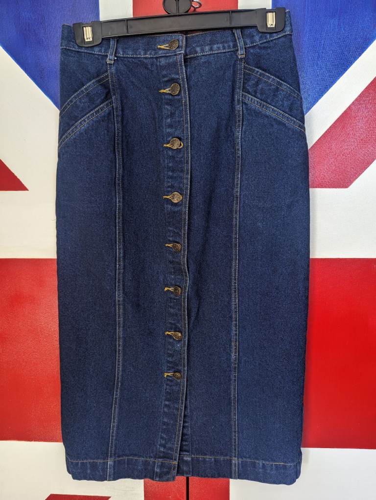 1980's ORIGINAL VINTAGE DENIM SKIRT!