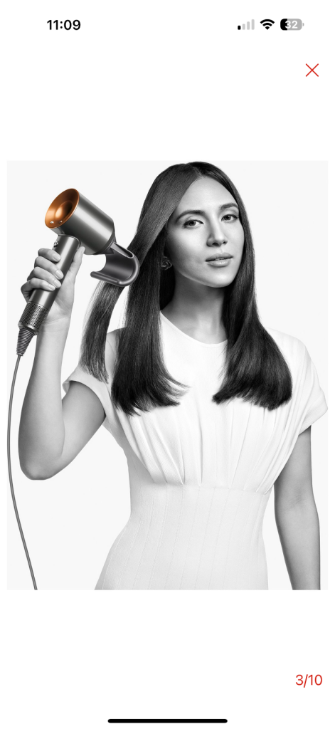 Dyson supersonic hair dryer - Bright Nickle/copper
