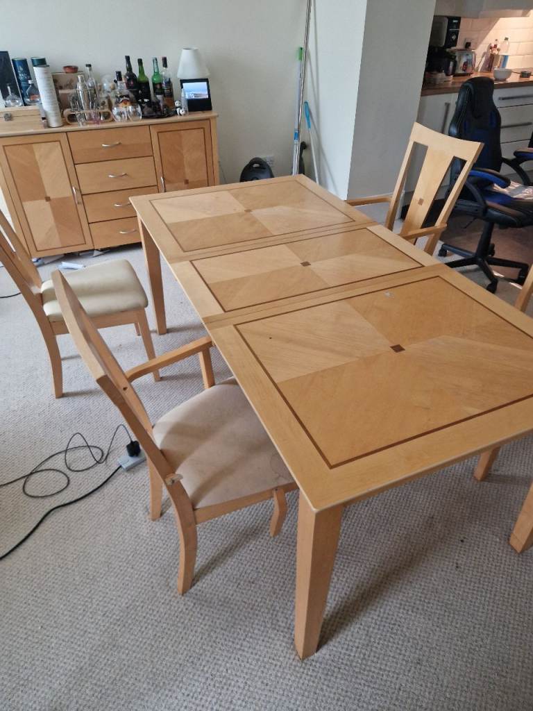 Dining table and chairs - collection only 