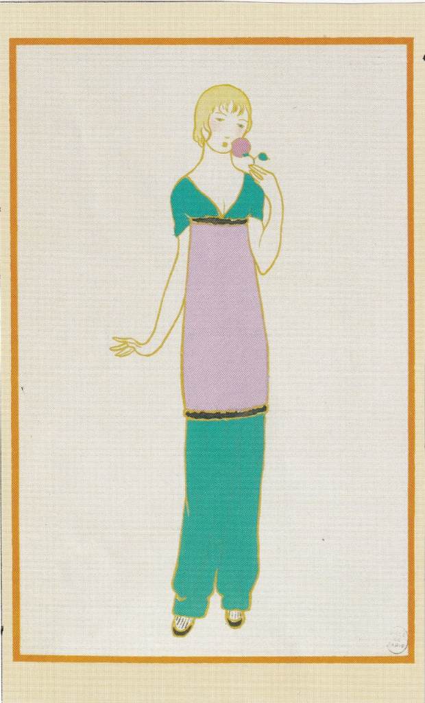 78. A Rare Original Print of an Art Deco Advertisement of the Day Elegant Woman
