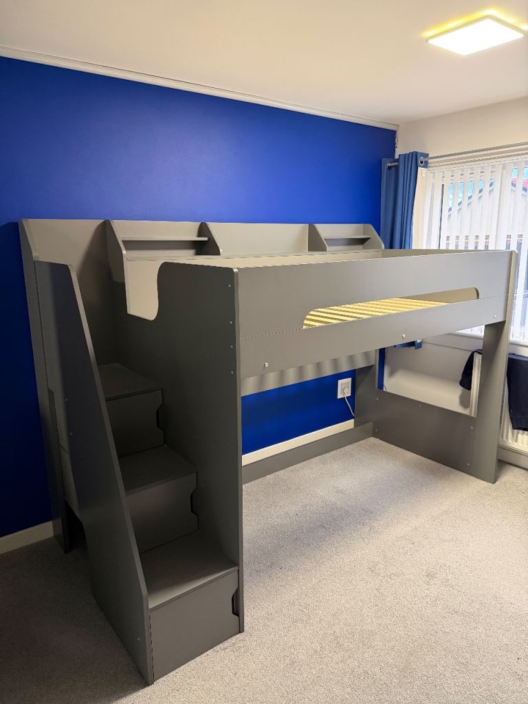 image for Kids Staircase High Sleeper Bed