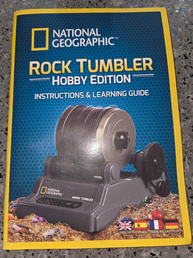National Geographic rock tumbler hobby kit