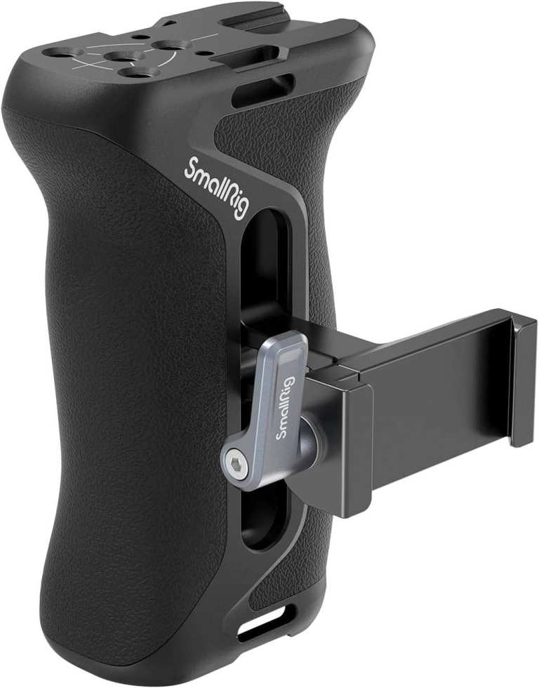 SMALLRIG Side Handle for Arca, 36mm Up and Down Adjustable Ergonomic Handgrip for Camera Cages