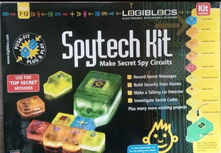SPYTECH KIT, make secret spy circuits!