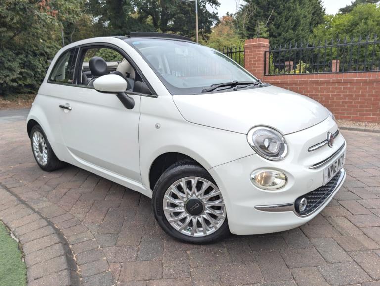 2016 Fiat 500C 1.2 ECO Lounge Convertible *2 Former Keepers, Just Serviced & MOT 04/27* CONVERTIB...