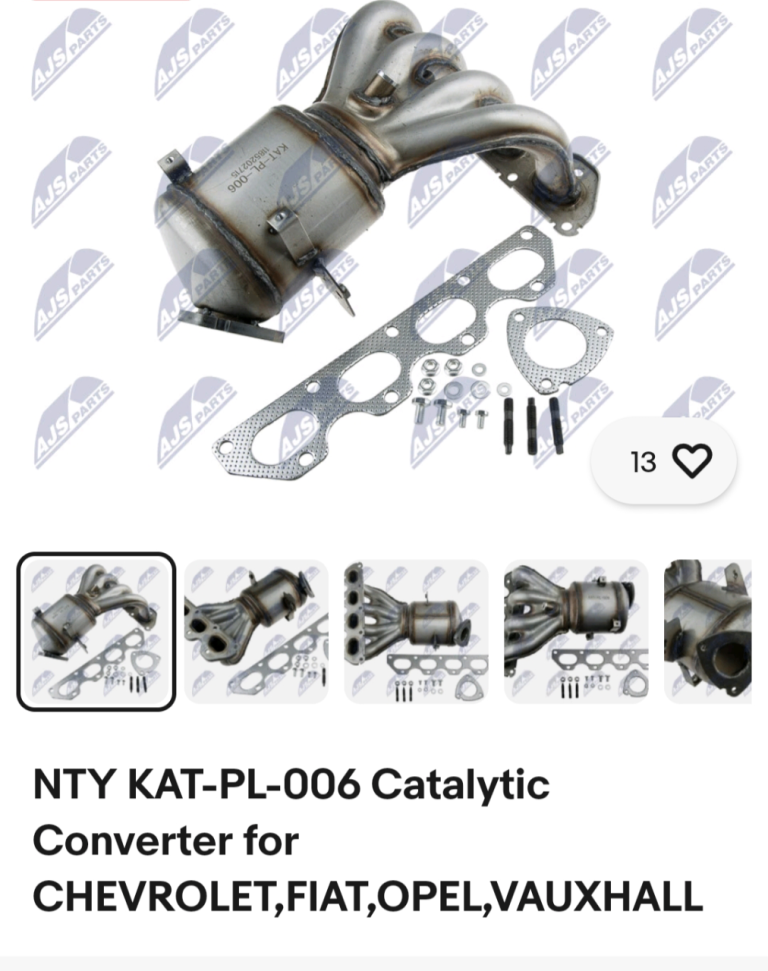 Catalytic Converter for Vauxhall 1.6 / 1.8 petrol. 