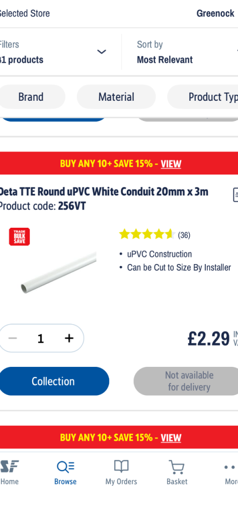 20 mm electrical conduit and fittings 