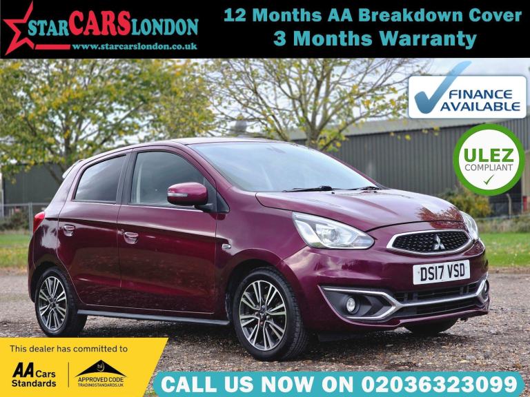 image for 2017 Mitsubishi Mirage 1.2 Juro CVT Euro 6 (s/s) 5dr HATCHBACK Petrol Automatic