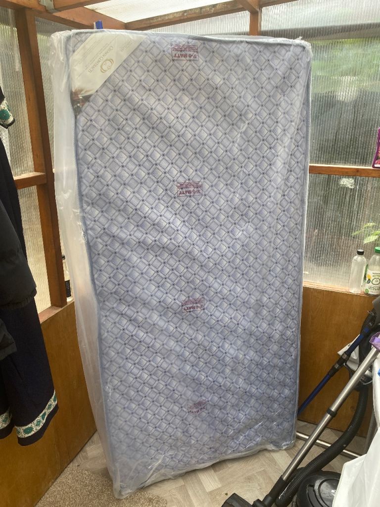 £55 Unused Single Bed Frame with Mattress – Ready to Go! £55