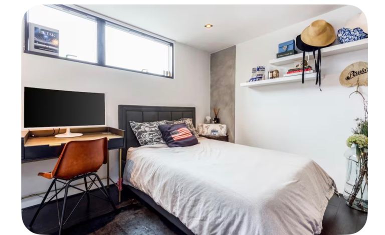 Needs to go quickly; now free: Bed frame green material with drawer under it for storage 