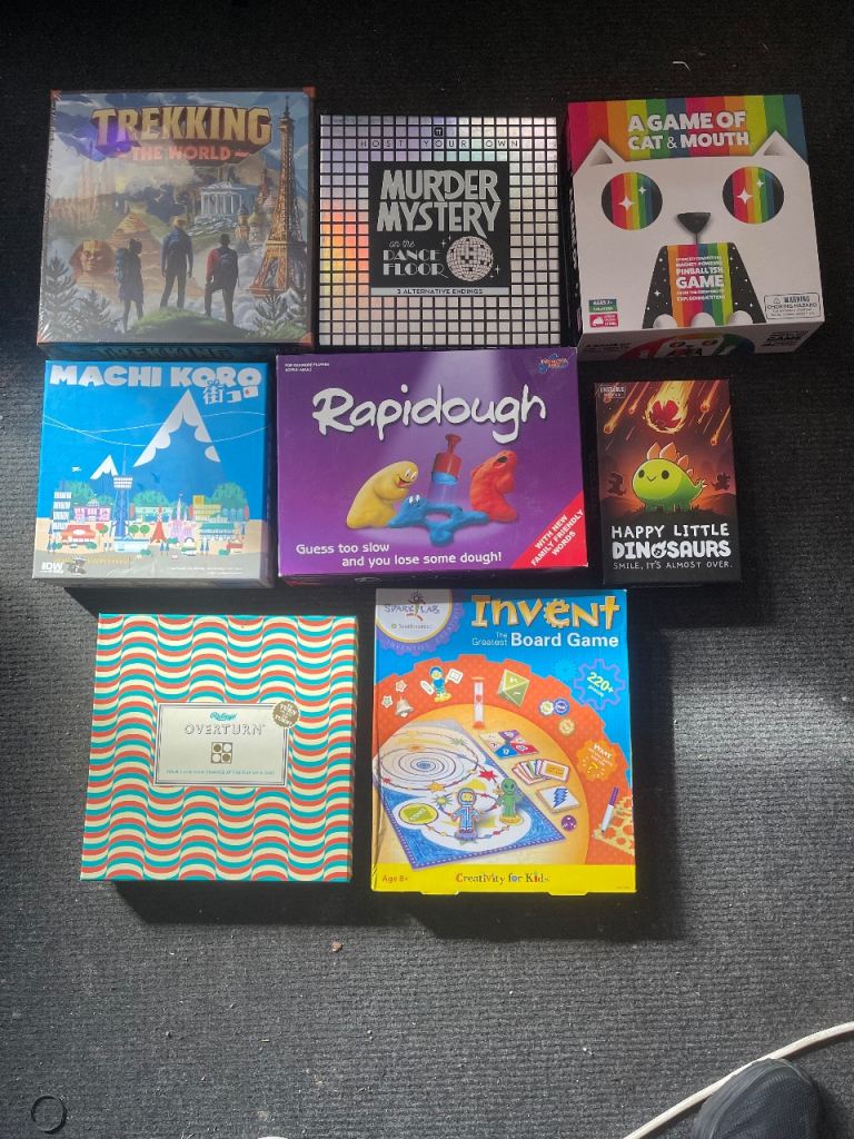 8 children board games most unopened 