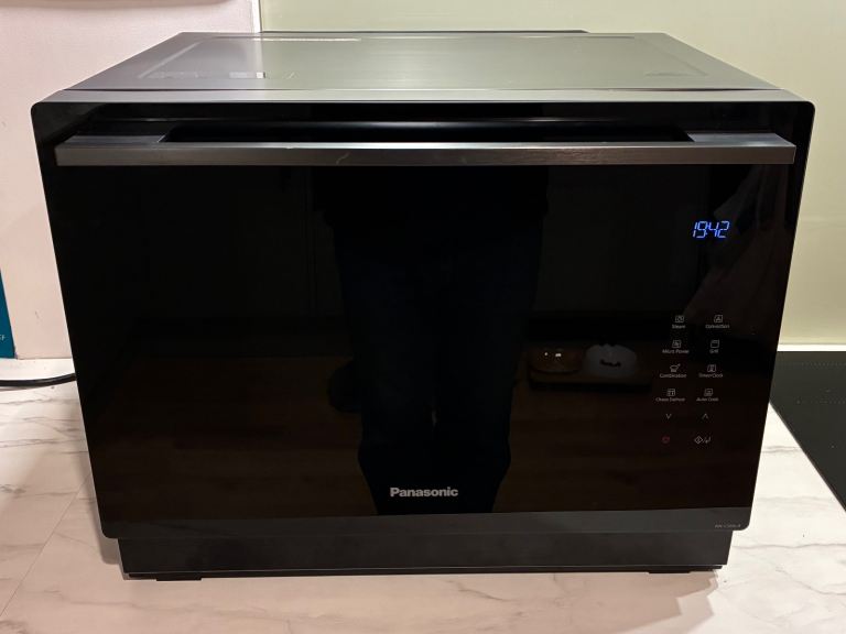 Panasonic NN-CS89LB 4-in-1 Steam / Convection / Grill / Microwave Combo Oven - Dark Metallic Grey