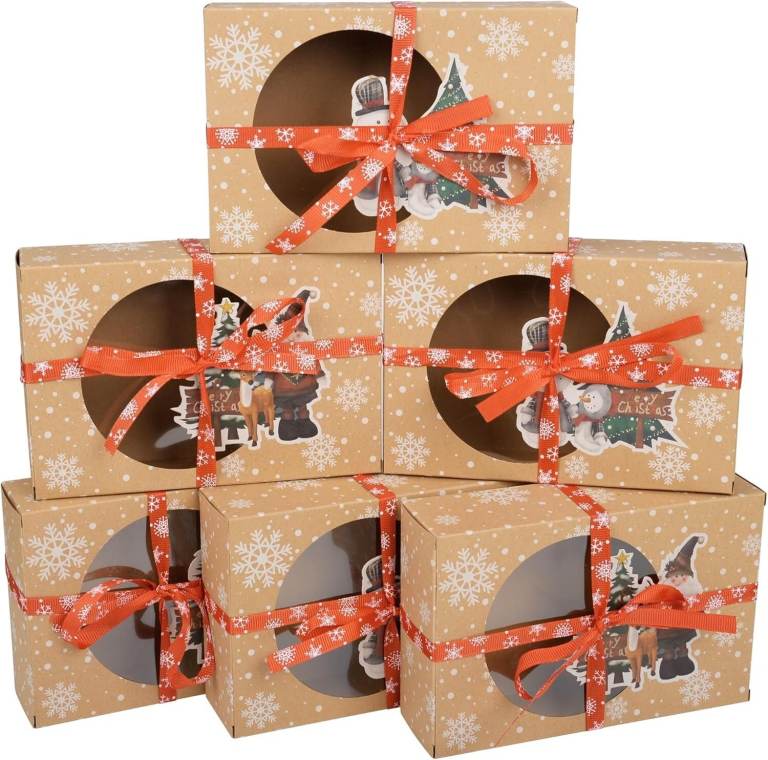 image for Brand New 12 Pack Christmas Boxes for Gifts Cookie Cake Biscuit Sweet £10