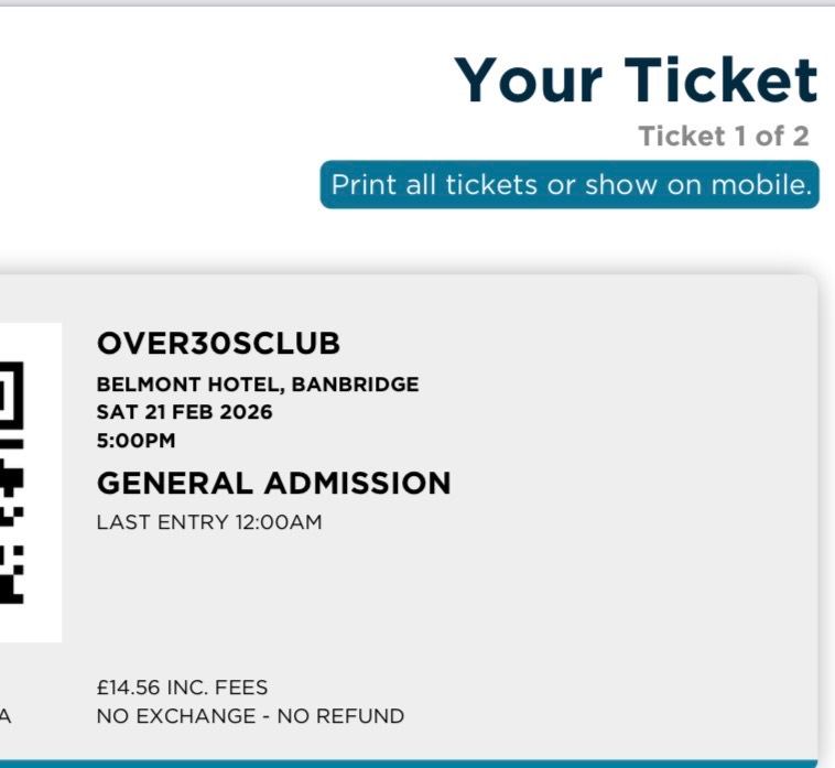 Over30s Club Belmont Banbridge 