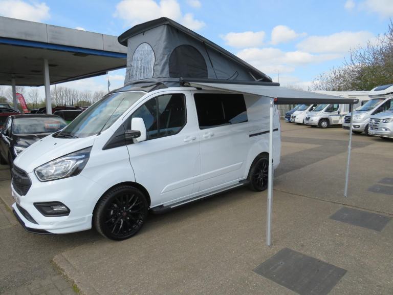Ford Transit Camper Pop Top 4 Berth Rock and Roll Bed