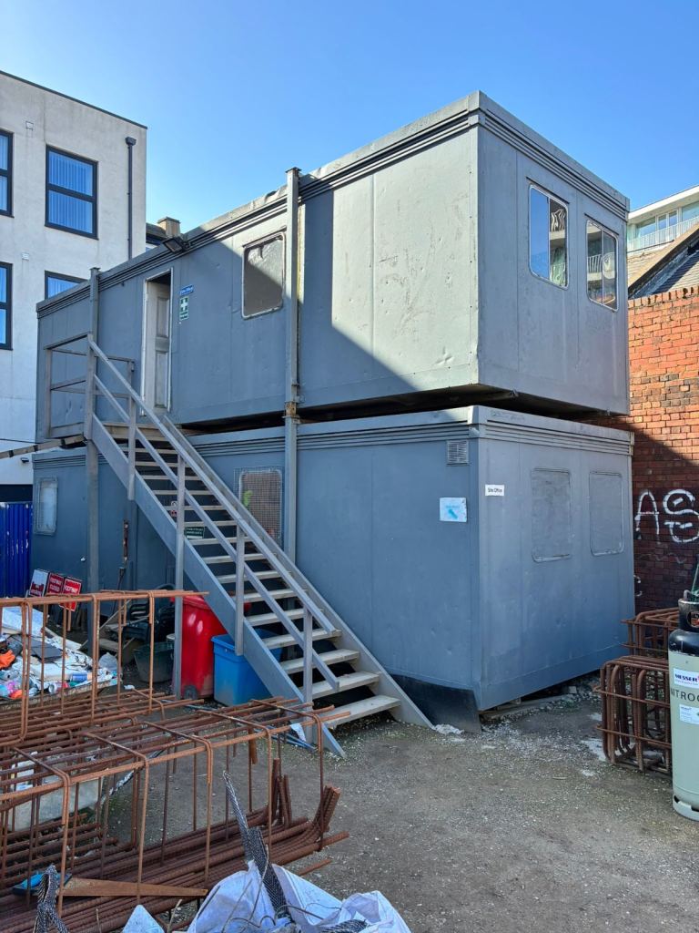 Two 32ft by 10 ft Welfare Unit Site Office Shipping Container Portable Cabin Office