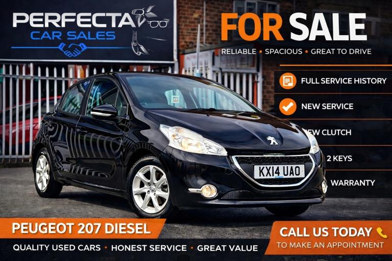 PEUGEOT 208 1.4 HDi Active 5dr, FULL SERVICE HISTORY.!WARRANTY.! NEW SERVICE.! 