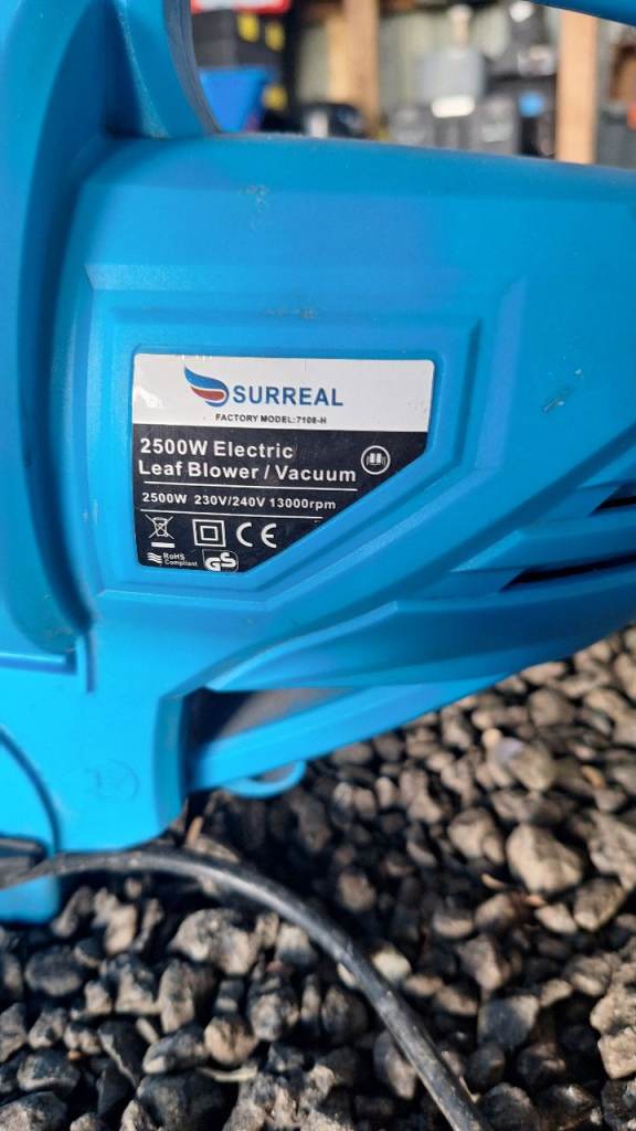 SURREAL 2500W Electric Leaf Blower/Vacuum – Good Condition