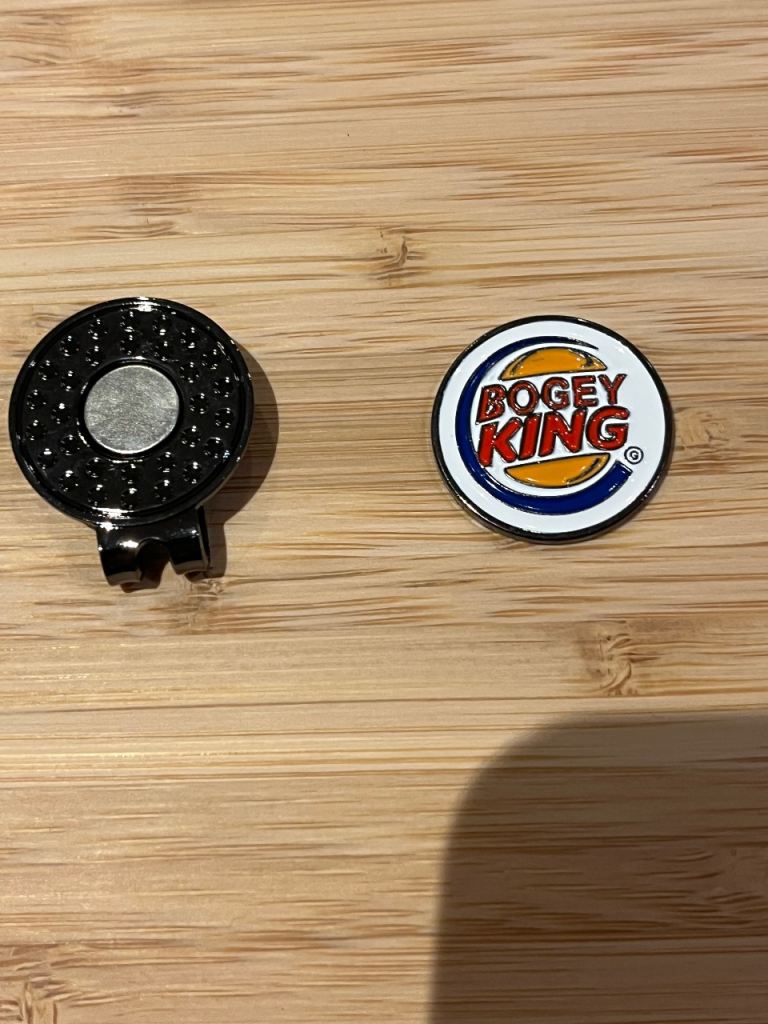 Bogey King Golf Ball Marker with Magnetic Hat Clip