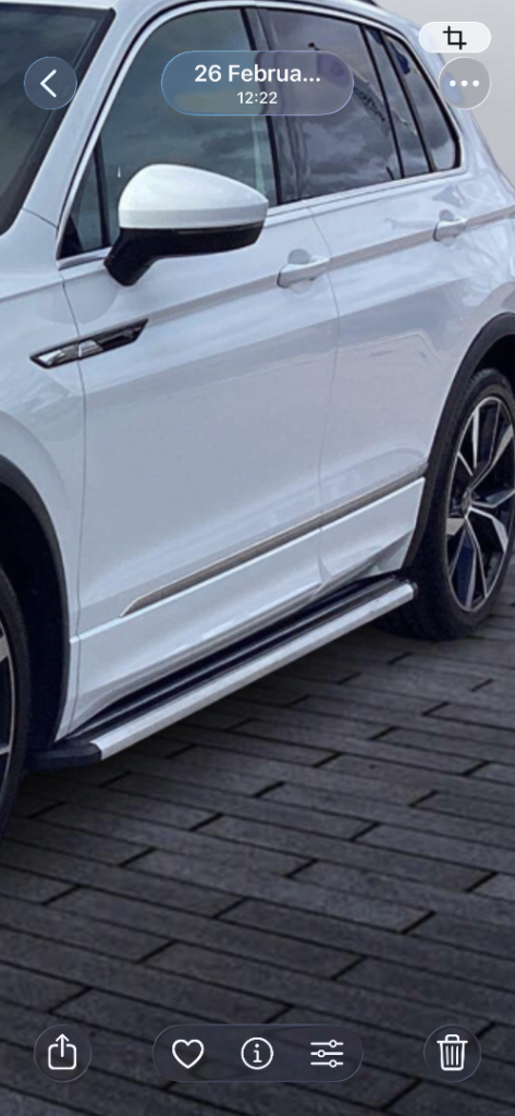 VW Tiguan genuine  side steps 