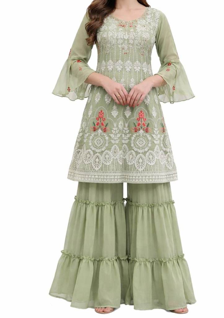 Indian Pakistani Party Wedding eid sharara dress brand new size small