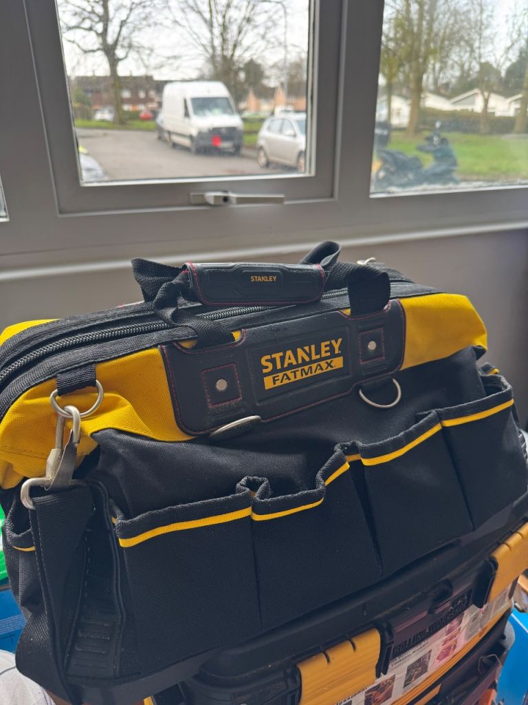 Stanley tool bag with some tools