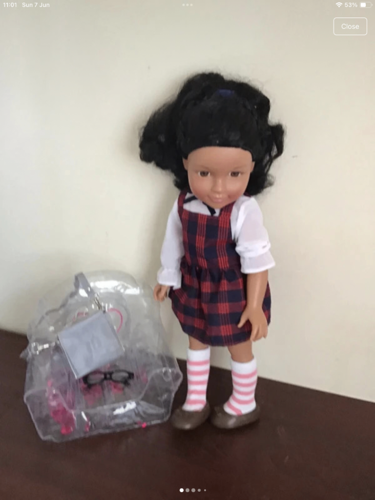design a friend doll school outfit / accessories 