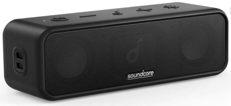 Anker Soundcore 3 Bluetooth Speaker with Stereo Sound,  with carry case  BassUp Technology