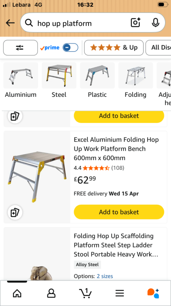 Hop up aluminium 