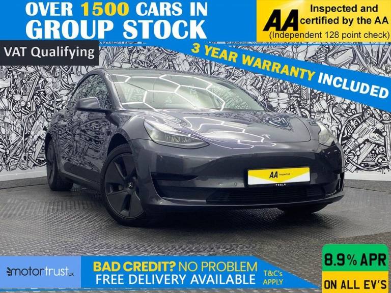 2021 Tesla Model 3 Standard Range Plus Saloon 4dr Electric Auto RWD (241 bhp) Saloon ELECTRIC Aut...