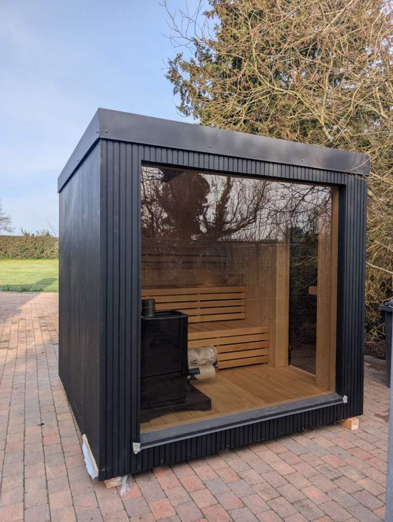  Woodfired Thermowood Sauna 2.45m x 2.45m