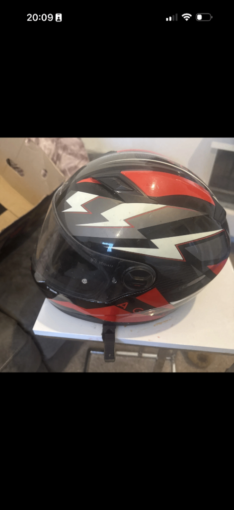 Agrius Rage motorcycle helmet ECER 22-05 size L600 Red 