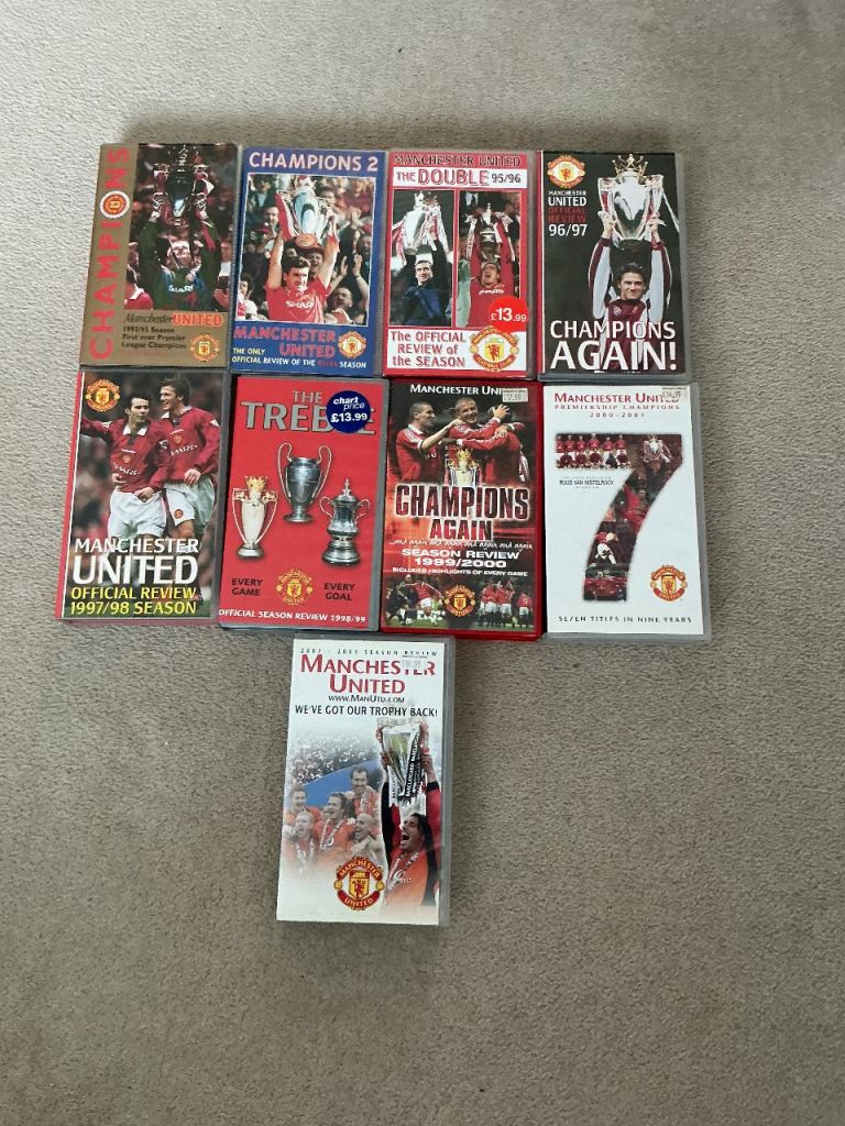 Manchester United VHS Tapes - Season Reviews & 'Champions Again'