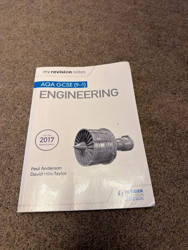 AQA GCSE (9-1) Engineering Revision Guide – Good Condition