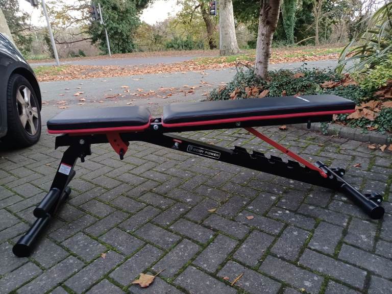 BODY POWER FOLDING UTILITY BENCH - Flat/Incline/Decline