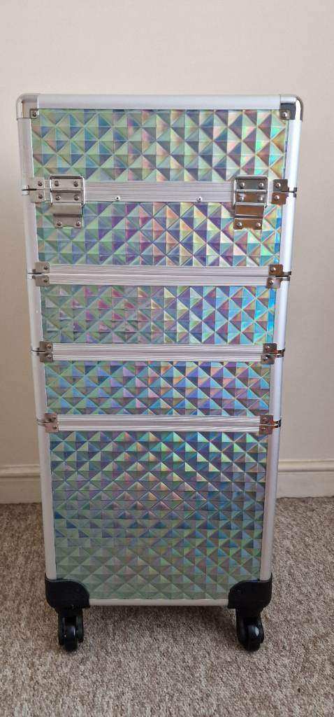 4 in 1 Professional Makeup Trolley (Mint Blue) Very Good condition