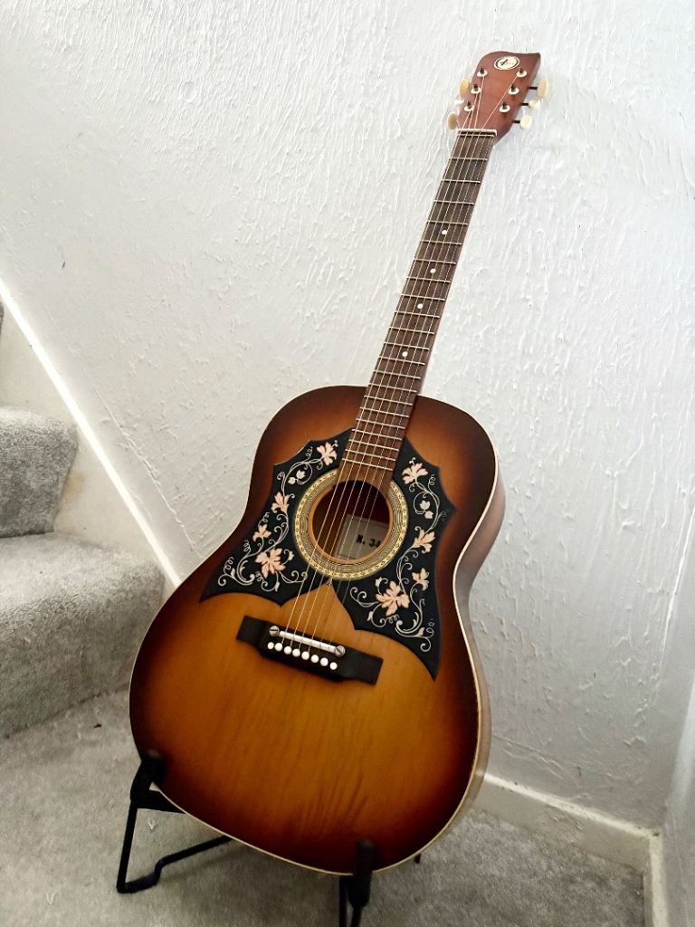Folk/Parlour KAY K345 Acoustic Guitar - New Strings / Low Playable ...
