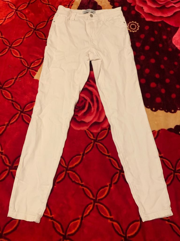 Primark Denim Co White Jeans - UK Size 8, Good Condition