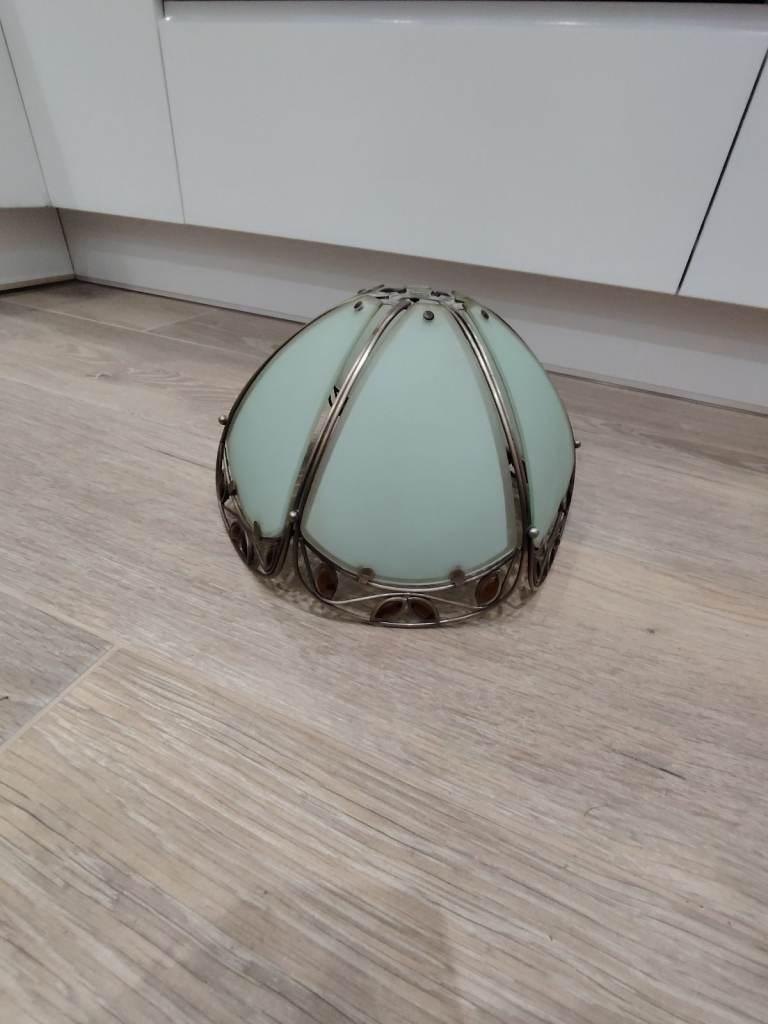 Beautiful Frosted glass lampshade  30 cm diameter