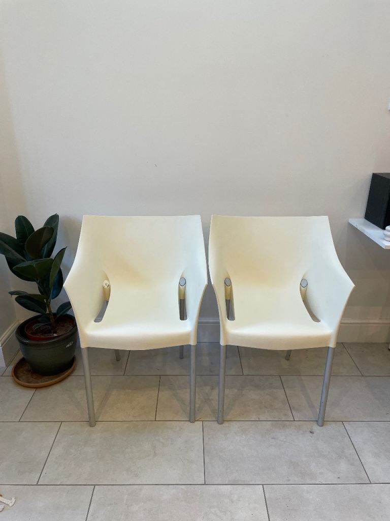 Dining chair KARTELL DR No (2x cream) (rrp ~£233 per chair)