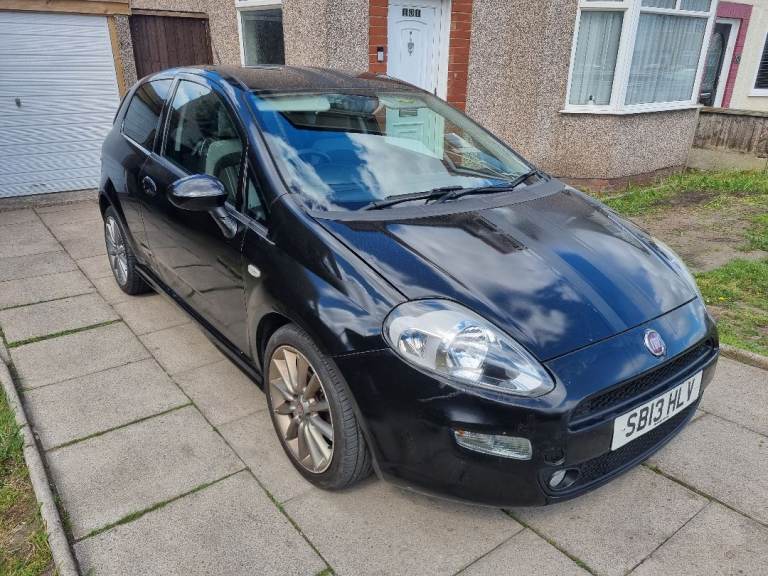 2013 Fiat Punto Black | 1.4 T-Jet Petrol | 3 Door | 55k Miles | Rear Parking Sensors | MOT Jan 2027
