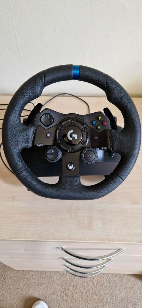 LOGITECH G923 Racing Wheel, Pedals & Driving Force Shifter - Xbox & PC, Black
