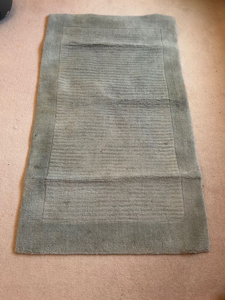 EASTER OFFER John Lewis 80 x 140 French Blue wool rug 